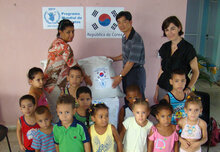 한국 정부, WFP 쿠바사무소와 ‘허리케인 샌디’ 피해주민 식량 전달